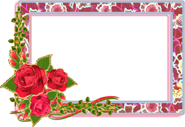 Фоторамка с розами