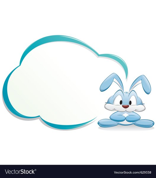 Заяц в круглой рамке