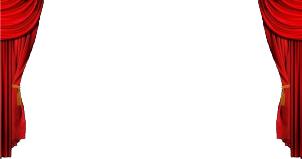 Красный занавес на прозрачном фоне