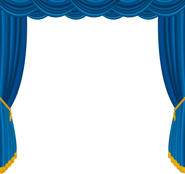 Синие шторы