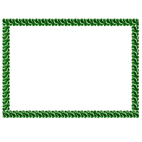 Зеленая рамка для фотошопа