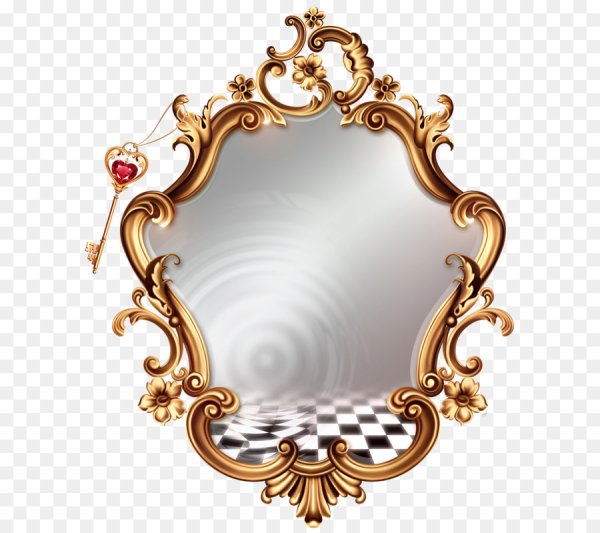 Зеркальце в красивой рамке