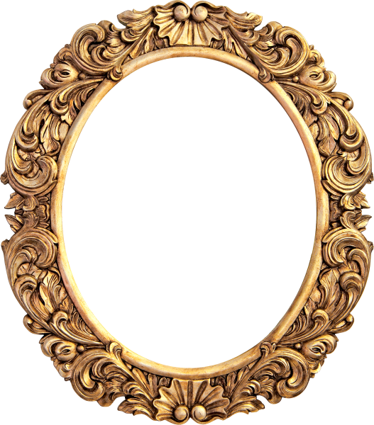 Портрет в круглой рамке