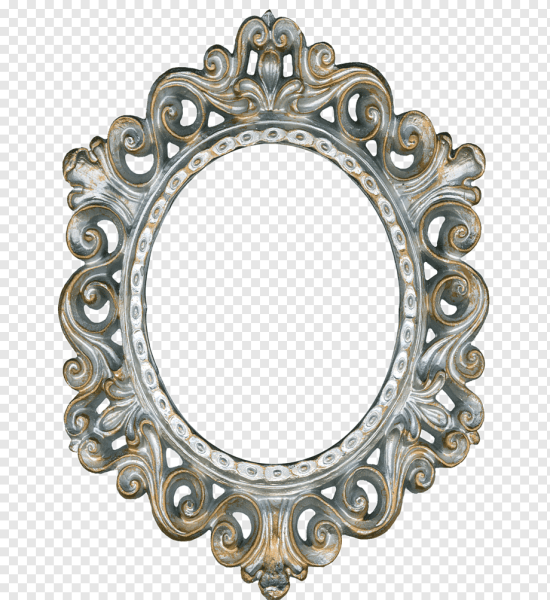 Декоративная овальная рамка
