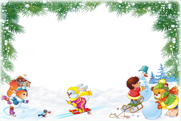 Рамки зимние детские