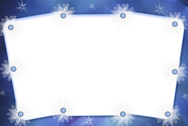 Зимние рамочки на прозрачном фоне