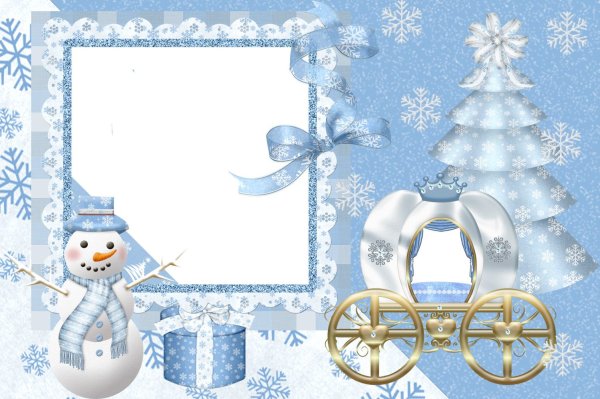 Рамка зимняя детская