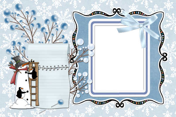 Зимняя фоторамка