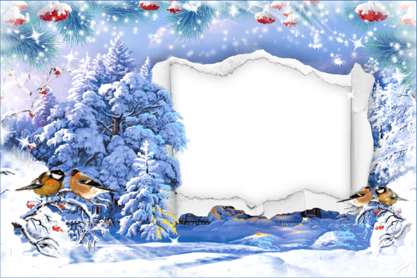 Зимняя рамка