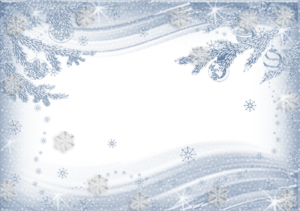 Новогодняя рамка Снежная