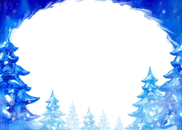 Зимняя рамка для текста