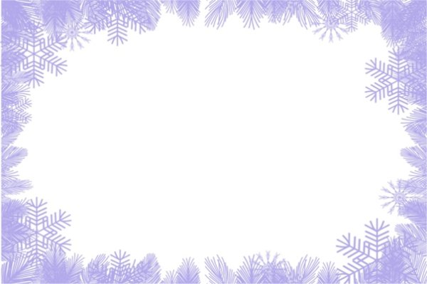 Рамка снежинки