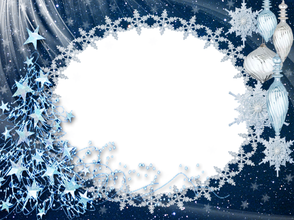 Фоторамка снежинки