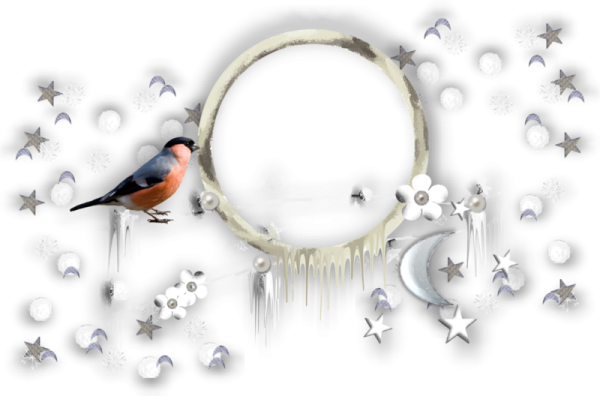 Зимние рамочки для фотошопа на прозрачном фоне