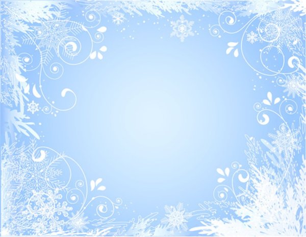 Зимняя рамка для текста