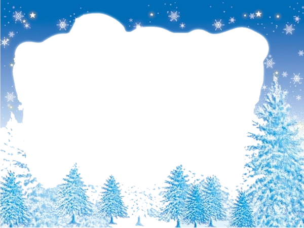 Зимняя рамка для текста
