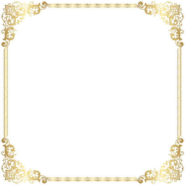 Тонкая Золотая рамка