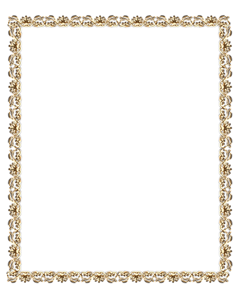 Золотая рамка для фотошопа