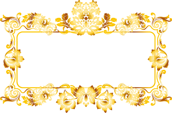 Рамка золото