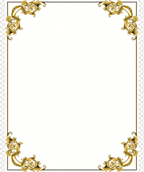 Рамка Золотая Узорная