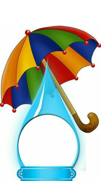 Зонтик с капельками для детей