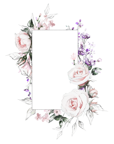 Стильная рамка из цветов