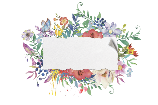 Акварельная рамка для текста