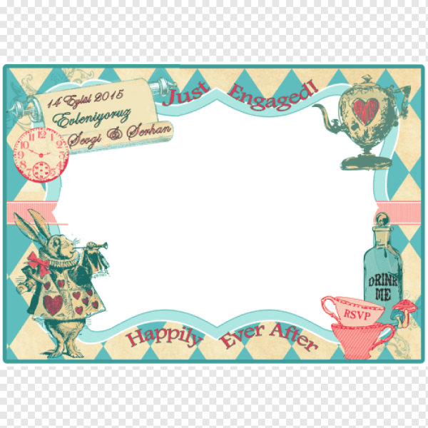 Пригласительные Алиса в стране чудес