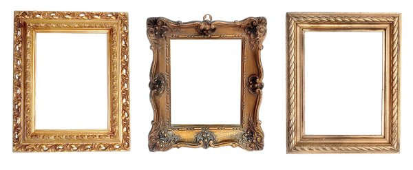 Рама для картины на прозрачном фоне