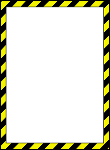 Черно желтая рамка