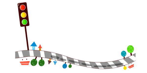 ПДД для дошкольников на прозрачном фоне