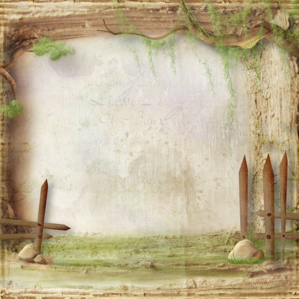 Рамка в стиле деревни