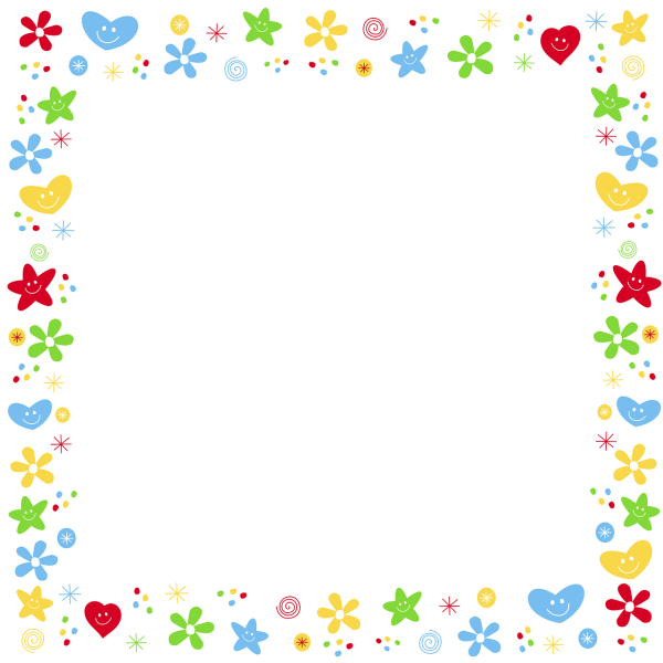 Детская рамка для фотошопа на прозрачном фоне