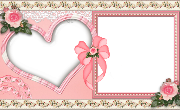 Романтичная рамка для фотошопа