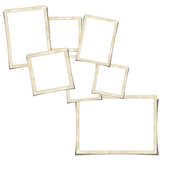 Рамка для коллажа белая