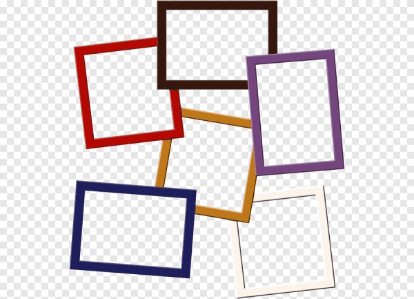 Простые рамки для фотоколлажа