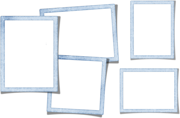 Рамка для коллажа белая