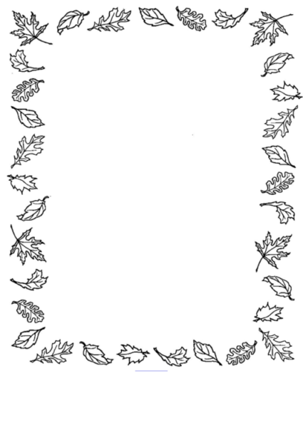 Рамка из листочков