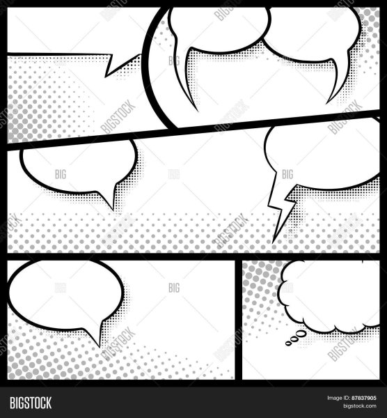 Пустые рамки для комиксов