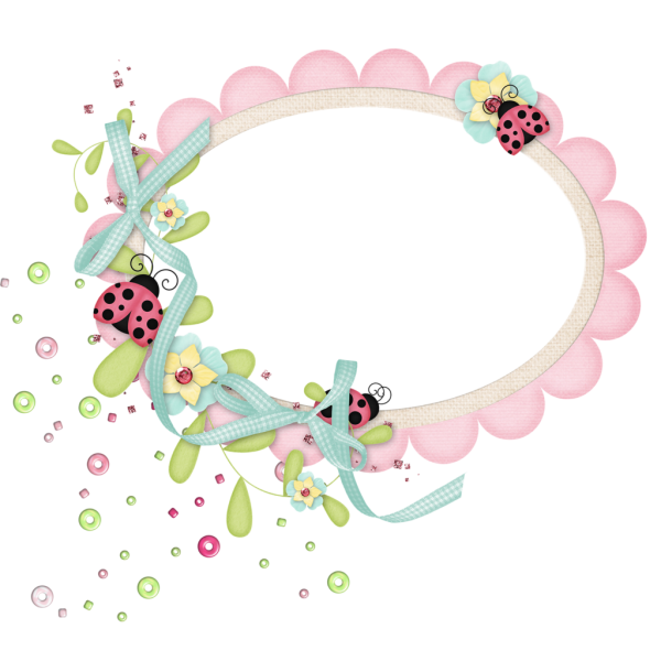 Круглая рамка для новорожденных