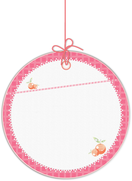 Рамка розовая для метрики