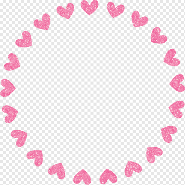 Сердечки по кругу