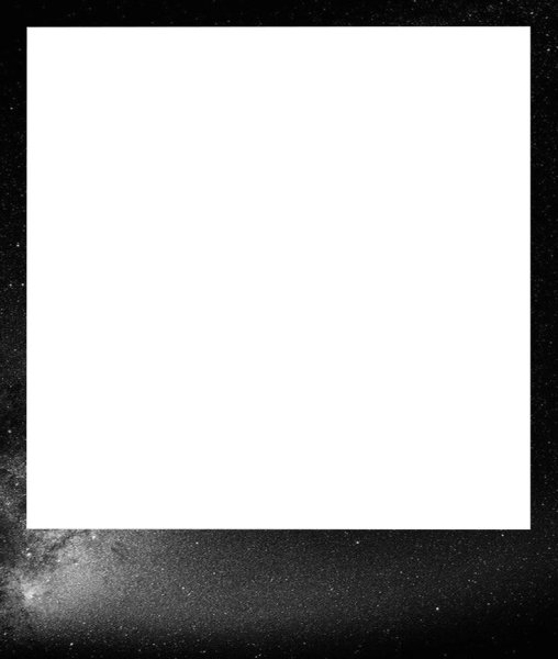 Фоторамка полароид на черном фоне