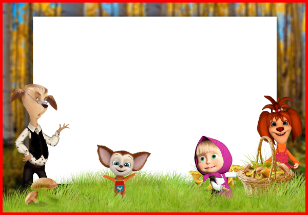 Рамка с героями мультфильмов