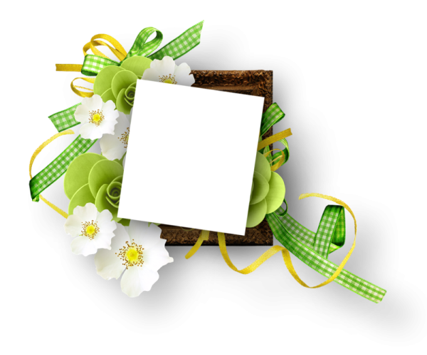 Цветы подарки рамка