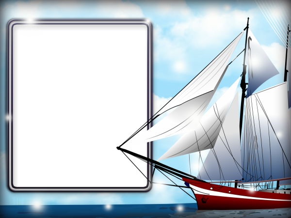 Рамка с кораблем
