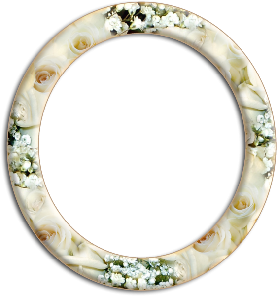 Круглая рамка на прозрачном фоне