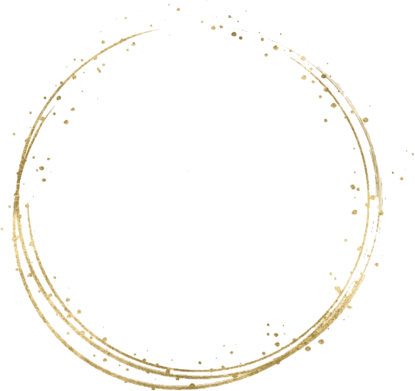 Золотой круг на прозрачном фоне