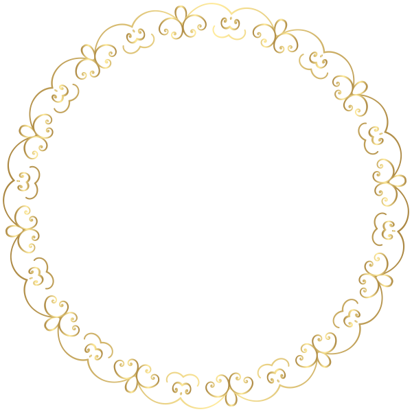 Золотистый круглый узор