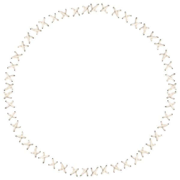 Белая круглая рамка